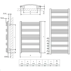 Полотенцесушитель электрический лесенка Terma Jade-M 1149x500 хром WLJAM115050 KCROE1Е8, 2