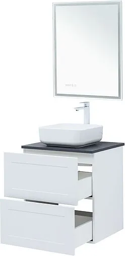 Тумба-умывальник подвесная Aquanet Терра 60 белый матовый 00313232+