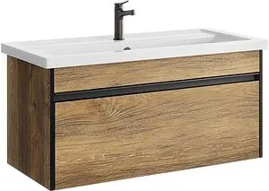 Тумба под умывальник подвесная Aqwella Urban 100 дуб балтийский URB0110DB Тумба под умывальник подвесная Aqwella Urban 100 дуб балтийский URB0110DB, 1