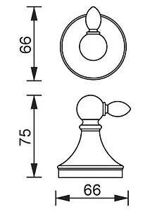 Крючок Aquanet хром 5582, 2