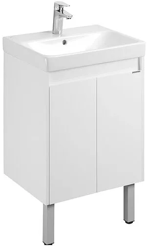 Тумба под умывальник Aquaton Сканди Doors 55 белый матовый/белый глянец 1A278801SD010