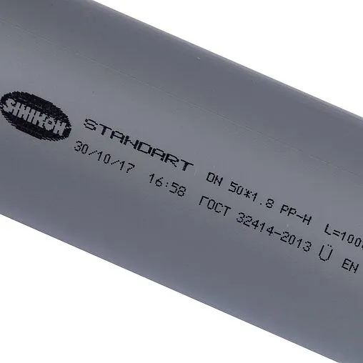 Труба канализационная внутренняя D=50мм L=1000мм Sinikon 500049