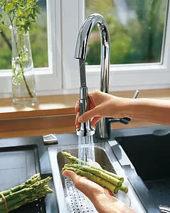 Смеситель для кухни с выдвижным изливом Hansgrohe Talis Classic 240 2jet хром 14863000 Смеситель для кухни с выдвижным изливом Hansgrohe Talis Classic 240 2jet хром 14863000, 5