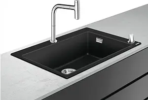Мойка кухонная с встроенным смесителем Hansgrohe C51-F660-07 77x51 черный 43218000 Мойка кухонная с встроенным смесителем Hansgrohe C51-F660-07 77x51 черный 43218000, 5