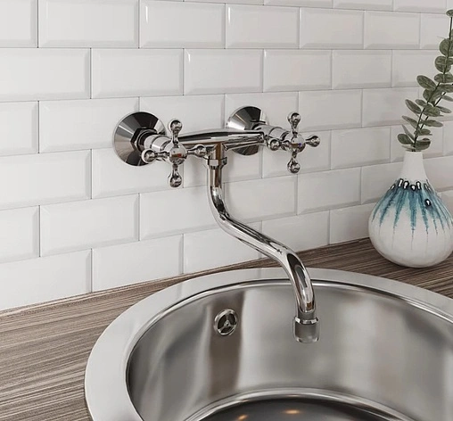 Смеситель для кухни настенный Milardo Duplex хром DUPSB1M09