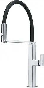 Смеситель для кухни с гибким изливом Franke Centinox Pro нержавеющая сталь/чёрный 115.0547.855 Смеситель для кухни с гибким изливом Franke Centinox Pro нержавеющая сталь/чёрный 115.0547.855, 1