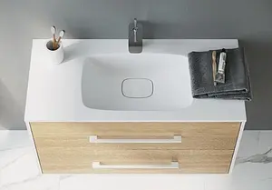 Тумба под умывальник подвесная Aqwella Miami 75 белый/дуб сонома MAI0175 Тумба под умывальник подвесная Aqwella Miami 75 белый/дуб сонома MAI0175, 3