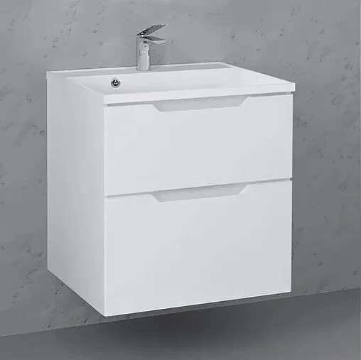Тумба под умывальник подвесная Raval Wector 60 белый Wct.01.60/P/W/MD