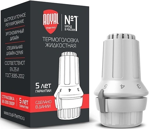 Головка термостатическая Royal Thermo белый RTE 07.0007