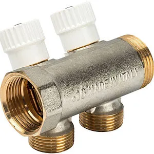 Коллектор регулирующий проходной 2 отвода 1"в/н x ¾"ек Luxor CP 452 68513502 Коллектор регулирующий проходной 2 отвода 1"в/н x ¾"ек Luxor CP 452 68513502, 1