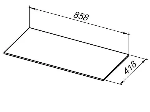 Столешница Allen Brau Liberty 85 серый структ 1.330012.G-S