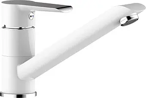 Смеситель для кухни Rossinka белый/хром W35-21 Смеситель для кухни Rossinka белый/хром W35-21, 1