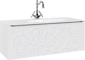 Тумба под умывальник подвесная Clarberg Elegance Т12м белый EL0112 Тумба под умывальник подвесная Clarberg Elegance Т12м белый EL0112, 1