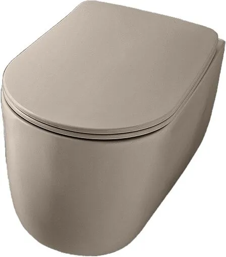 Унитаз подвесной безободковый Kerasan Nolita Nocciola matt 531481