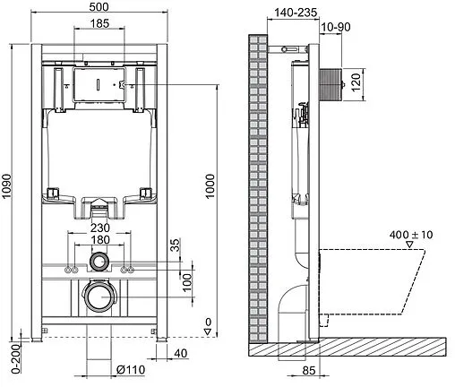 Комплект 5 в 1 BelBagno Genova BB1102CH/BB1102SC/BB002-80/BB014-SR-BIANCO с кнопкой белый глянцевый