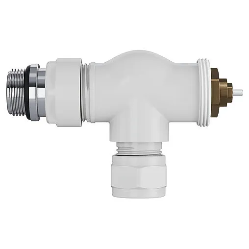 Комплект вентилей терморегулирующих осевых 15x1.0 x ½&quot;н Royal Thermo Design Pro белый RATVXO11215WH