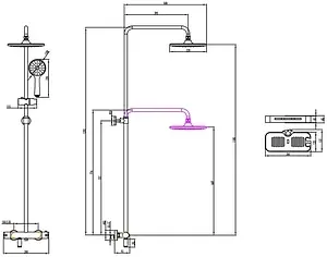 Душевая система с термостатом для ванны Lemark Tropic хром LM7010C Душевая система с термостатом для ванны Lemark Tropic хром LM7010C, 2