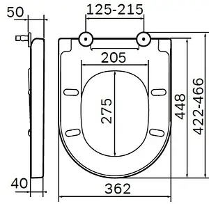 Крышка-сиденье для унитаза с микролифтом Am.Pm Spirit 2.0 белый C707855WH Крышка-сиденье для унитаза с микролифтом Am.Pm Spirit 2.0 белый C707855WH, 2