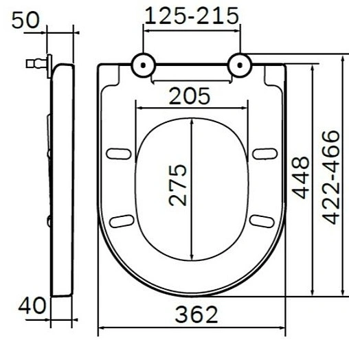 Крышка-сиденье для унитаза с микролифтом Am.Pm Spirit 2.0 белый C707855WH Крышка-сиденье для унитаза с микролифтом Am.Pm Spirit 2.0 белый C707855WH