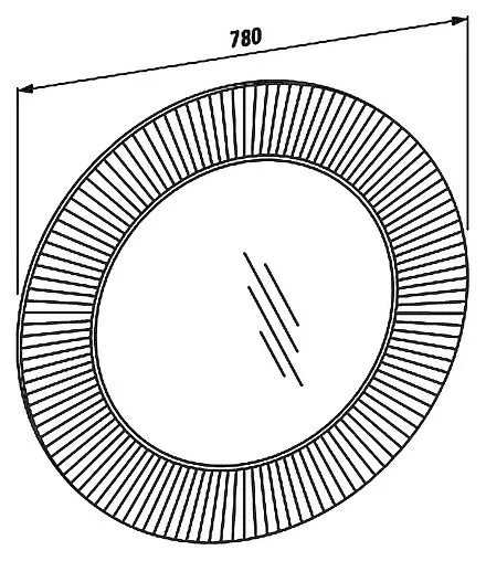 Зеркало Laufen Kartell 78 3.8633.1.084.000.1