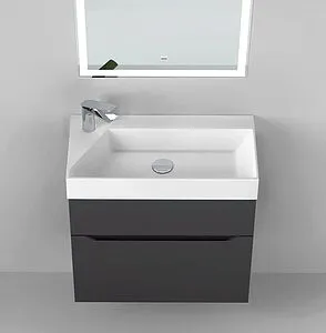 Тумба под умывальник подвесная Raval Brik 65 антрацит Brk.01.65/P/A/RL, 4