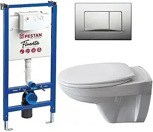 Комплект 6 в 1 Pestan Fluenta Basic SET40006460AM с кнопкой Active хром матовый Комплект 6 в 1 Pestan Fluenta Basic SET40006460AM с кнопкой Active хром матовый, 1