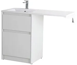 Тумба-умывальник напольная над стиральной машиной BelBagno KRAFT-LVD 120 Bianco Opaco KRAFT-LVD-580/1200-2C-PIA-BO+, 5