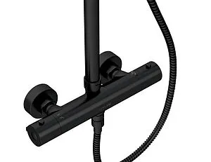 Душевая система с термостатом для душа Cersanit Brasko black чёрный матовый 63112 Душевая система с термостатом для душа Cersanit Brasko black чёрный матовый 63112, 5