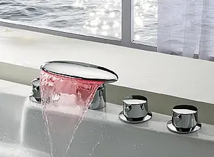 Излив на борт ванны Aquanet Ниагра хром А3рLed, 3