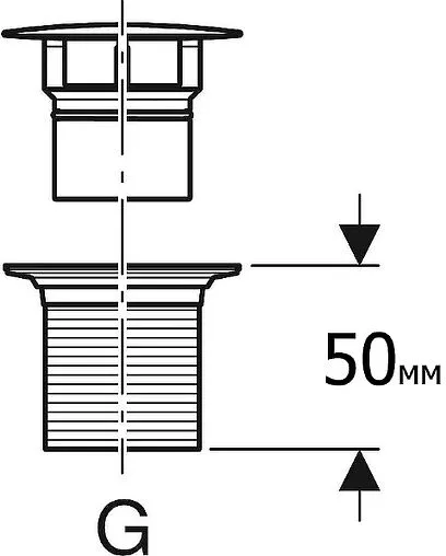 Выпуск без перекрытия для раковины без перелива Geberit хром 152.050.21.1 Выпуск без перекрытия для раковины без перелива Geberit хром 152.050.21.1