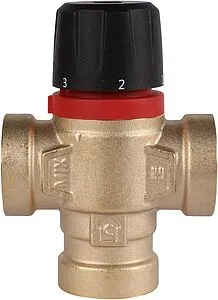 Трехходовой термостатический смесительный клапан ¾" +20...+43°С Kvs 1.6 Rommer RVM-0111-164320 Трехходовой термостатический смесительный клапан ¾" +20...+43°С Kvs 1.6 Rommer RVM-0111-164320, 2