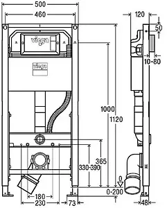 Инсталляция для подвесного унитаза с фунцией биде Viega Prevista Dry 8521 771997, 3