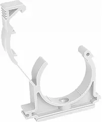 Клипса с защелкой D=40мм белый Политэк 9000001140 Клипса с защелкой D=40мм белый Политэк 9000001140