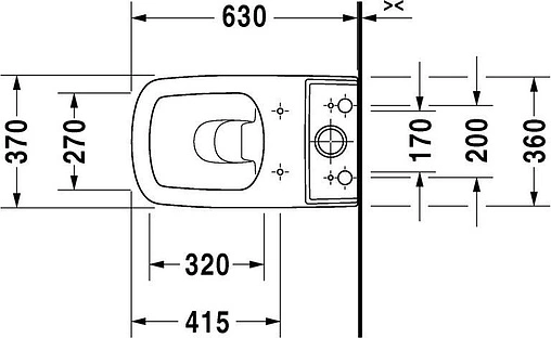 Унитаз-компакт Duravit DuraStyle белый 2155090000+0935100005