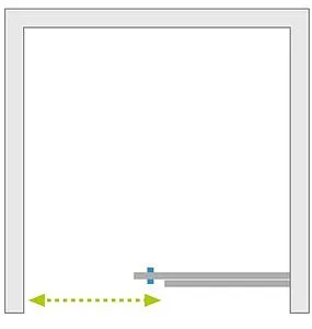 Дверь в нишу 1600мм прозрачное стекло Radaway Idea Black DWJ 160 R 387020-54-01R, 2