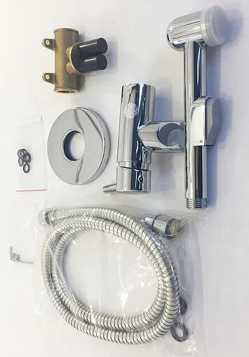 Гигиенический душ со смесителем Rossinka хром X25-51