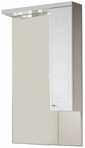 Шкаф-зеркало Aquaton Домус 65 R белый 1A008202DO01R