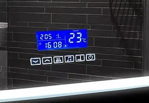 Зеркало с подсветкой Continent Naomi Led 40 с музыкальным блоком, с подогревом белый ЗЛП101, 3