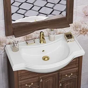 Тумба-умывальник напольный Opadiris Риспекто 80 орех антикварный 00-00006025+4620008198941, 3