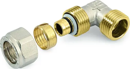 Уголок компрессионный переходной 20мм x ½&quot;н General Fittings 530021N042020A