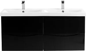 Тумба-умывальник подвесная BelBagno MARINO-CER 120 Nero Lucido MARINO-CER-1200-4C-SO-2-NL-P+BB-0325-120-2-LVB, 1