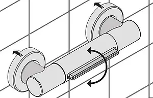 Лейка верхнего душа Bossini Cascata-Wall 250 золото I00271.021, 5