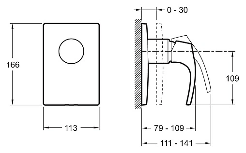 Смеситель для душа скрытого монтажа Jacob Delafon Symbol хром E98712-CP Смеситель для душа скрытого монтажа Jacob Delafon Symbol хром E98712-CP