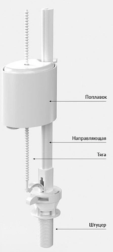 Заливной клапан для бачка ½&quot; пластик нижний BERGES Eko 030841