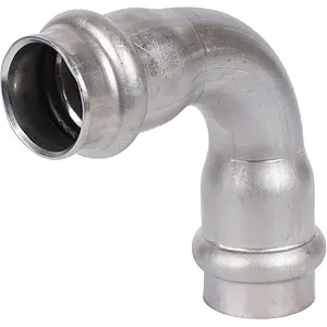 Уголок пресс двухраструбный 18мм угол 90° Sanha NiroSan 9002A 69002A18 Уголок пресс двухраструбный 18мм угол 90° Sanha NiroSan 9002A 69002A18, 1