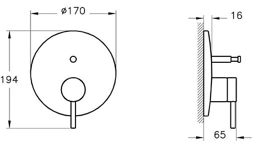 Душевая система со смесителем для душа VitrA Origin чёрный матовый A4926636EXP