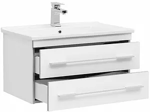 Тумба-умывальник подвесная Aquanet Верона N 75 белый 00186290+00182319, 2