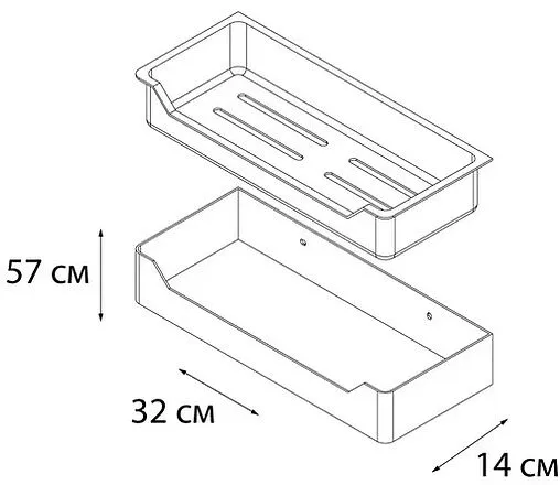 Полка Fixsen Hotel хром FX-31003C