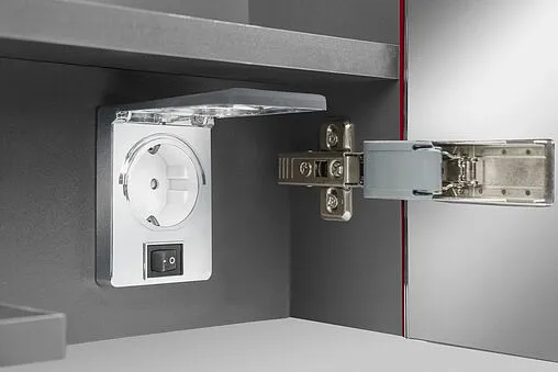 Шкаф-зеркало Am.Pm Spirit 2.0 60 R красный глянец M70AMCR0601RG