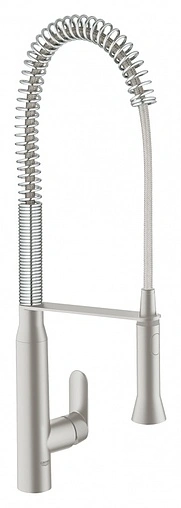 Смеситель для кухни с выдвижным изливом Grohe K7 хром матовый 32950DC0